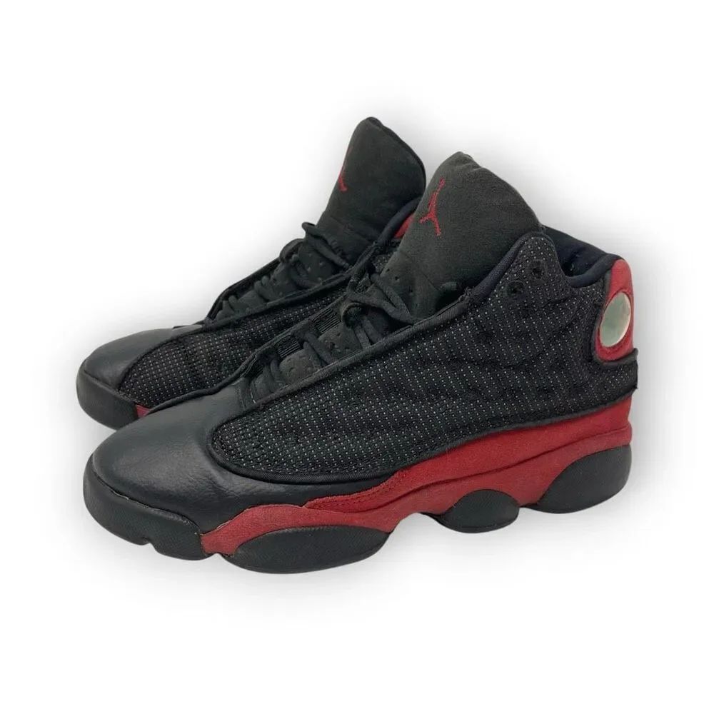 Nike Air Jordan Retro XIII 13 Bred 2017 414574-004 Youth Size 4.5Y Black Red